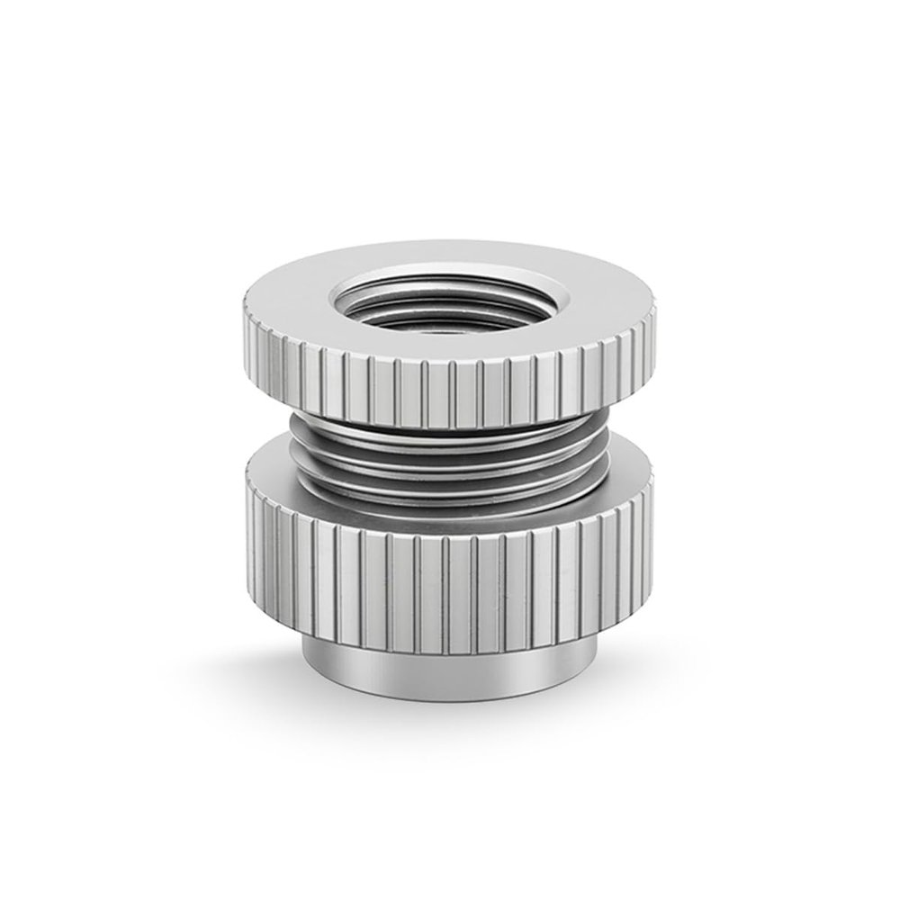 EK-Quantum Torque Pass-Through Adapter, G1/4, Satin Titanium