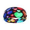 Rainbow Hearts Unisex Sports Headband, Lightweight Breathable Sweatband for Hiking and Running view 2