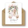 2-Pack Wedding Cards with Watercolor Wedding Attire and Flowers view 1