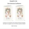 2-Pack Wedding Cards with Watercolor Wedding Attire and Flowers view 2