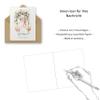 2-Pack Wedding Cards with Watercolor Wedding Attire and Flowers view 4