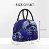 ASEELO Insulated Lunch Bag, Killer Whale Design, with Side Mesh Pocket view 2