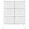 TALCUS Steel Cabinet with Drawer, White, 80 x 35 x 101.5 cm view 3