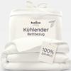 Bambaw Bamboo Duvet Cover 155 x 220 cm, Cooling Summer Bedding, Ivory view 1