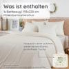 Bambaw Bamboo Duvet Cover 155 x 220 cm, Cooling Summer Bedding, Ivory view 2