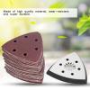 TYTOGE 61-Piece Oscillating Tool Sanding Pad Set, 90 mm, 6-Hole Triangle Pads for 2-Inch Sanders view 3