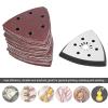 TYTOGE 61-Piece Oscillating Tool Sanding Pad Set, 90 mm, 6-Hole Triangle Pads for 2-Inch Sanders view 4