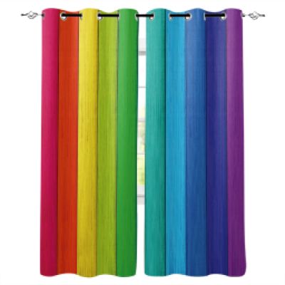 XIANGPEIFBH Rainbow Pink Morning Glow Blackout Curtains for Home, 100 x 260 cm, Set of 2
