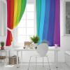 XIANGPEIFBH Rainbow Pink Morning Glow Blackout Curtains for Home, 100 x 260 cm, Set of 2 view 3