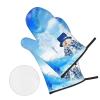 Winter Snowman Oven Mitts and Pot Holders, 4-Piece Set view 3