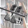 CATANK Black Round-Tube Rolling Ladder Hardware Kit, 10 ft/300 cm Track view 1