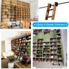 CATANK Black Round-Tube Rolling Ladder Hardware Kit, 10 ft/300 cm Track view 4