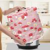 ZIATUBLES Mushroom Floral Pattern Pressure Cooker Cover, Air Fryer Cover with Handle and Pocket, Decorative Kitchen Appliance Cover, Dustproof, Washable, 8 Quart view 4