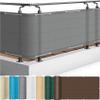 Balcony Privacy Screen 105 x 650 cm, Gray view 1