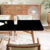 FANIVIN PU Tablecloth, One-Sided Waterproof, Black, 100 x 100 cm view 3