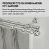 Garesa Andrea Curtain Rod, 20 mm, 2-Track, Chrome, 380 cm, with Rings and Pleat Hooks view 4