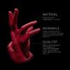AMPRI Style Grape by Med-Comfort Nitrile Gloves, Bordeaux Red, 100/Box, XS, Powder-Free view 3