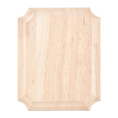 FINGERINSPIRE Unfinished Rectangular Wooden Plaque, 15.3 x 12.2 x 1.7 cm, Natural Wood Sign for Painting, Carving, and Pyrography