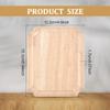 FINGERINSPIRE Unfinished Rectangular Wooden Plaque, 15.3 x 12.2 x 1.7 cm, Natural Wood Sign for Painting, Carving, and Pyrography view 2