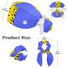 HOHODIY Adjustable Cat-Style Bouffant Cap with Buttons, Bow and Hair Tie, Multicolor, 17, M/L view 2