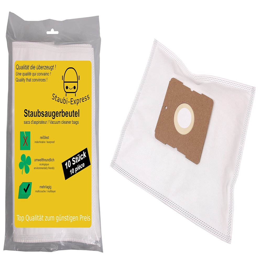 Staubi-Express 30 Vacuum Cleaner Bags Compatible with Melissa GS II, with Microfilter II and Precision-Fit Adapter