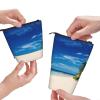 Lsjuee Ocean Print Standing Pencil Case with Zipper view 4
