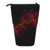 Lsjuee Black and Red Standing Pencil Case with Color Print view 1