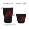 Lsjuee Black and Red Standing Pencil Case with Color Print view 3