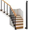Indoor/Outdoor Stair Handrail Posts, Black Metal, 1–30 Pack view 1