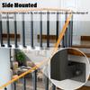 Indoor/Outdoor Stair Handrail Posts, Black Metal, 1–30 Pack view 4