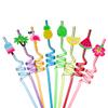 VerteLife 8-Pack Reusable Curly Plastic Straws – Hawaii view 1