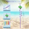VerteLife 8-Pack Reusable Curly Plastic Straws – Hawaii view 3