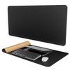Mydours 100 x 50 cm Extra-Large PU Leather & Cork Desk Pad, Black view 1