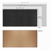 Mydours 100 x 50 cm Extra-Large PU Leather & Cork Desk Pad, Black view 2
