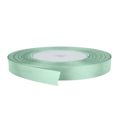 Trimming Shop Pastel Green Satin Ribbon, 6 mm x 25 m, Double-Sided, 100% Polyester, for Gift Wrapping, Decorating, Arts and Crafts, Machine-Washable