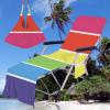 FANSU Garden Lounger Cover, Microfiber Terry Cover with Pockets, Rainbow, 75 x 210 cm view 1