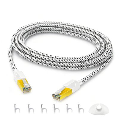 HuLuWa Cat7 RJ45 Ethernet Cable 3 m, 10 Gbps, 600 MHz, S/FTP