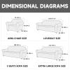 Ystyle Velvet Sofa Cover for 2-Seater Sofa, Stretch Couch Protector with Armrests, Non-Slip, Camel view 4