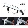 LIVINQ Bathroom Glass Door Handle, Silver, Shower Door Sliding Handle, Towel Bar, One-Sided Push-Pull Handle with Accessories view 2
