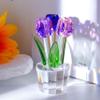 Qianwei K9 Crystal Tulip Figurine with Vase view 2