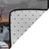 Deer on Snowfield Shaggy Flannel Rug, 183 x 121 cm view 3