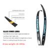surwolf 18–44 lb Recurve Bow Set, 66/68/70 in, Adult Takedown ILF Bow, Red 2# 66 in–44 lb view 4