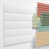 HEXIMO XPS Slatted Wall Panel (0.46 m), Paintable White Acoustic Panel, 1 Panel HLM-4-02 view 1