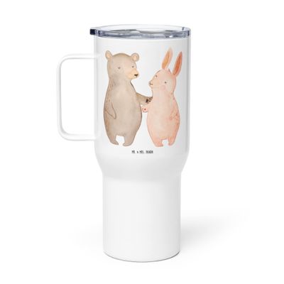 Mr. & Mrs. Panda XXL Travel Mug – Bear and Bunny Hugging