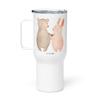 Mr. & Mrs. Panda XXL Travel Mug – Bear and Bunny Hugging view 1