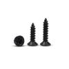Dowel Screw Set, 100 pcs, 2 x 6 mm, 2 x 7 mm, 2 x 8 mm, 2.5 x 8 mm, 2.5 x 10 mm, Flat-Head Screws, Black view 1
