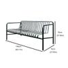 ARINAL Metal Outdoor Park Bench, 2-Seat view 2