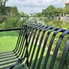 ARINAL Metal Outdoor Park Bench, 2-Seat view 3