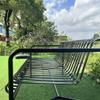 ARINAL Metal Outdoor Park Bench, 2-Seat view 4