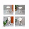 COKYIS Folding Bar Stool, Round Backless Kitchen Stool, 50 cm, Brown view 4